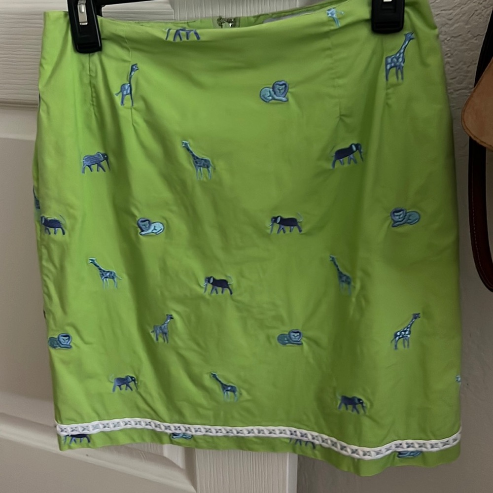 Lilly Pulitzer Green Midi Skirt size 6